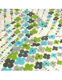 Coupon jersey imprimé fleurs polyester 300 x 140 cm multicolore