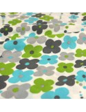 Coupon jersey imprimé fleurs polyester 300 x 140 cm multicolore