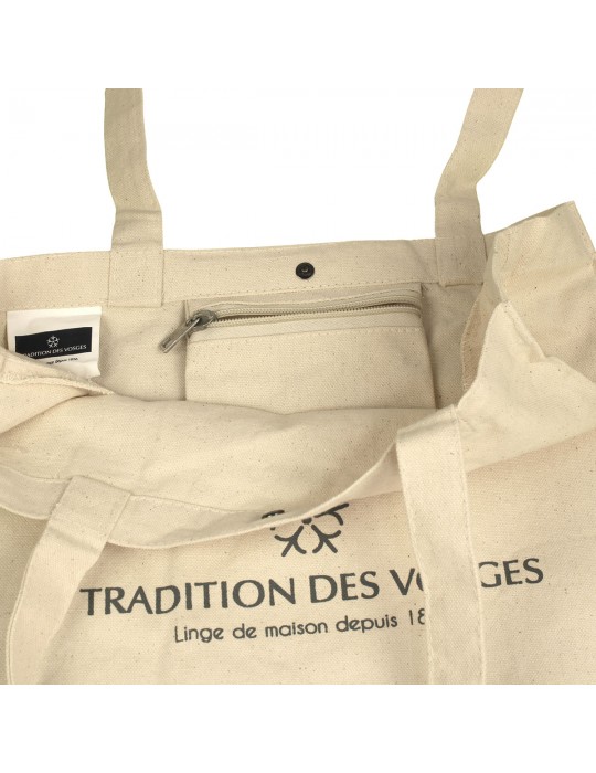 Tote Bag Tradition des Vosges 30 x 40 cm  blanc