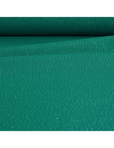 Toile turquoise argent brillant 160 cm vert