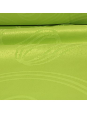 Tissu damassé 100 % polyester antitaches 160 cm vert