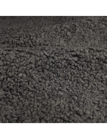 Fourrure imitation mouton polyester 150 cm gris