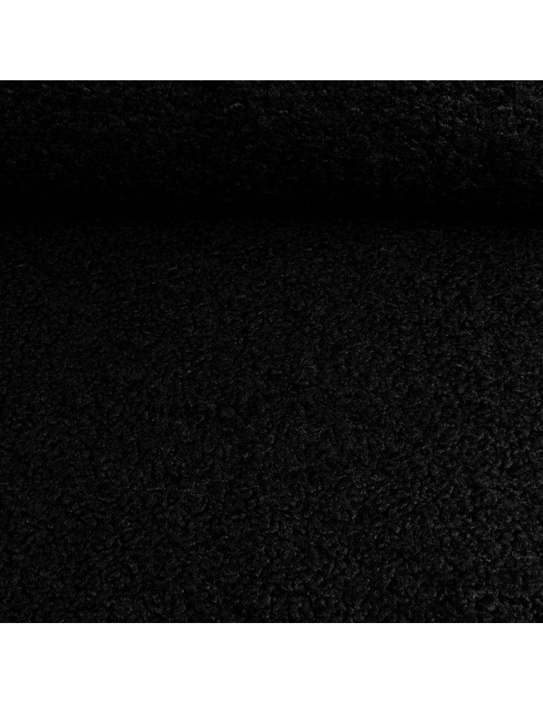 Fourrure imitation mouton polyester 150 cm gris