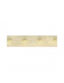 Bande oeillets à pression plastique 18 mm beige Bande oeillets à pression plastique 18 mm beige