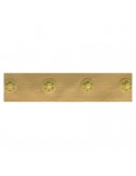 Bande oeillets à pression plastique 18 mm beige Bande oeillets à pression plastique 18 mm beige