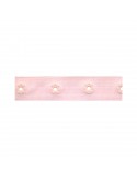 Bande oeillets à pression plastique 18 mm rose Bande oeillets à pression plastique 18 mm rose