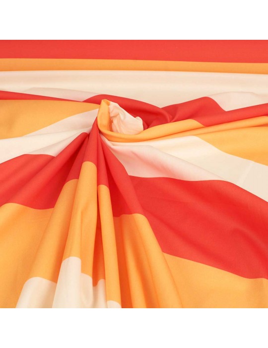Tissu cretonne imprimé multicolore