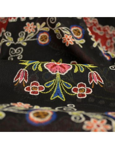 Coupon voile habillement 200 x 145 cm noir