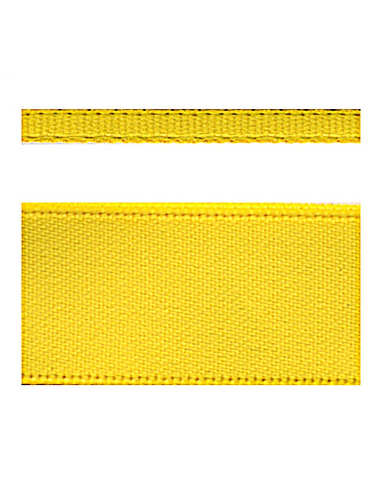 Ruban satin double face 15 mm jaune Ruban satin double face 15 mm jaune