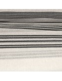 Tissu voilage étamine rayures 100 % polyester 300 cm gris