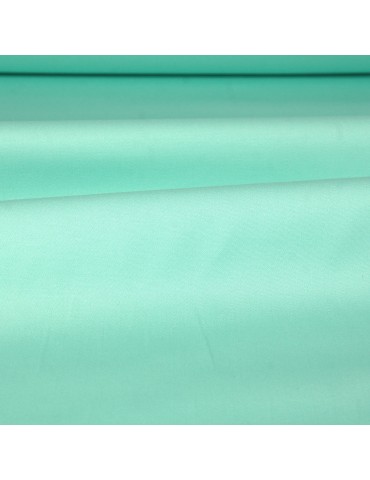 Toile unie effet satiné coton/élasthanne vert