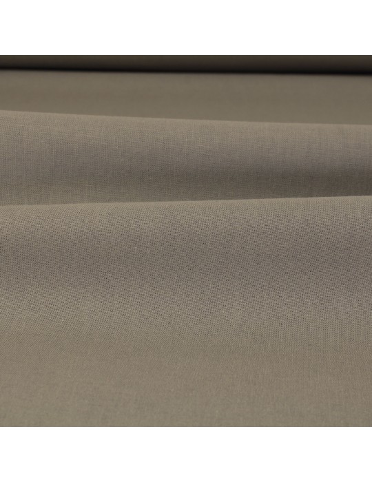 Tissu ameublement uni 100 % coton 300 cm gris