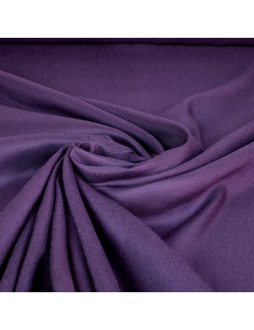 Tissu uni serge de viscose violet