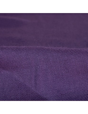 Tissu uni serge de viscose violet