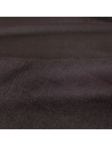 Tissu uni serge de viscose noir