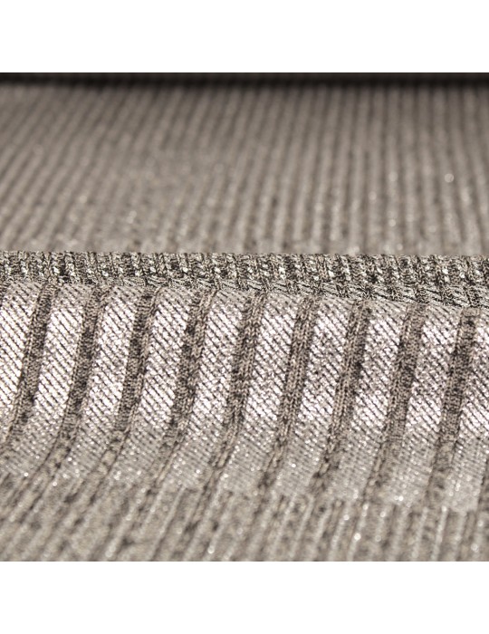 Tissu jersey foil argenté