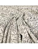 Tissu jersey métal blanc