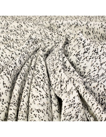 Tissu jersey métal blanc