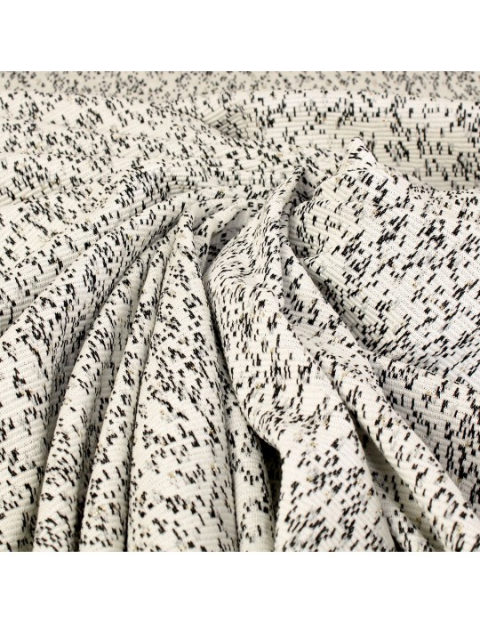 Tissu jersey métal blanc