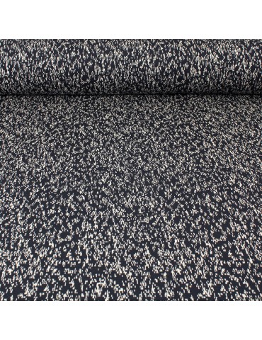Tissu jersey métal noir