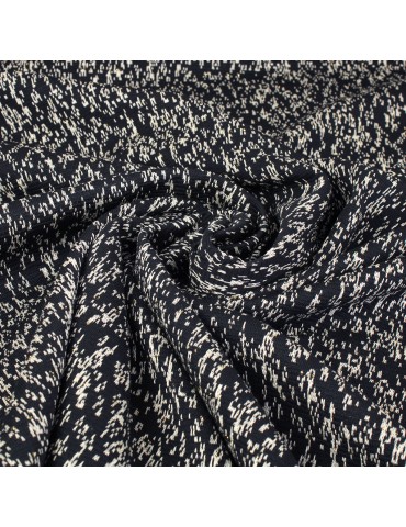 Tissu jersey métal noir