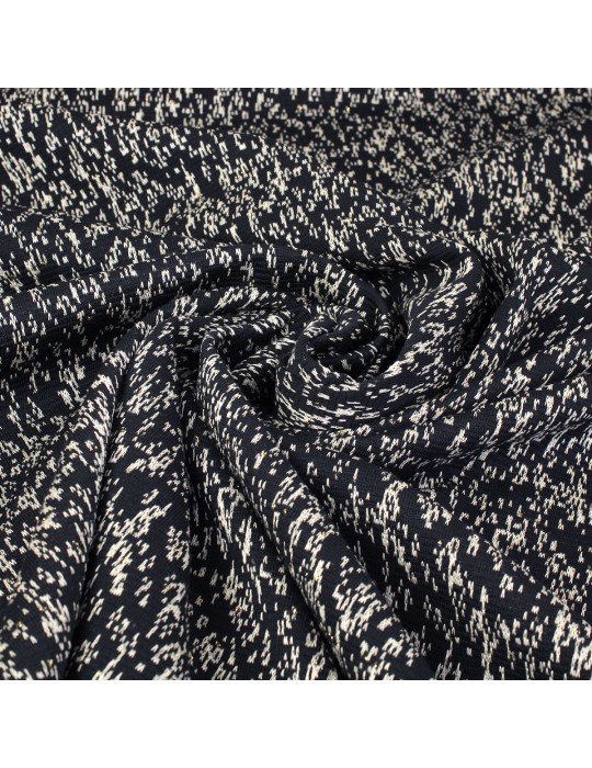 Tissu jersey métal noir