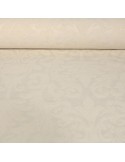 Tissu jacquard arabesque coton/polyester blanc Tissu jacquard arabesque coton/polyester blanc