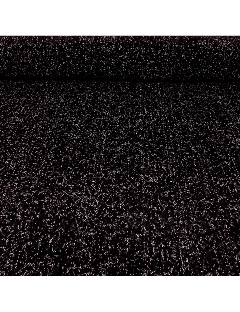 Tissu lainage noir incrustations Tissu lainage noir incrustations