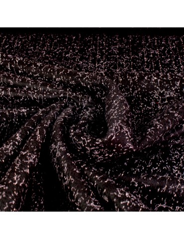 Tissu lainage noir incrustations