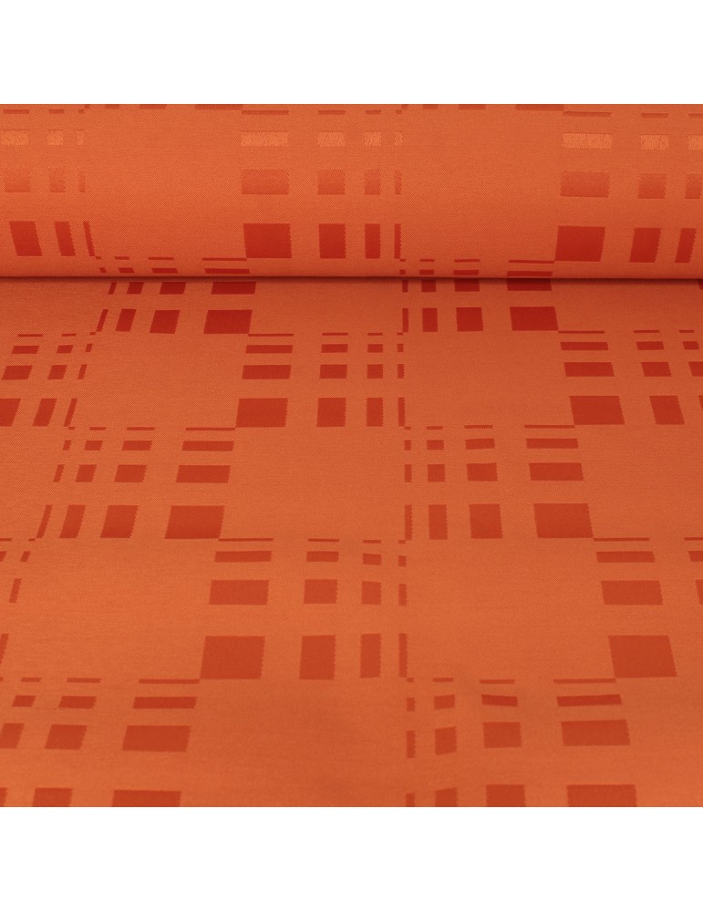 Tissu nappe 100 % polyester anti-taches 180 cm orange Tissu nappe 100 % polyester anti-taches 180 cm orange
