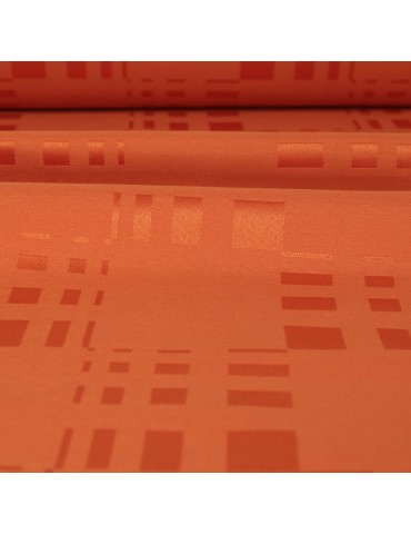 Tissu nappe 100 % polyester anti-taches 180 cm orange