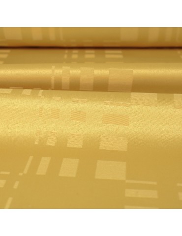 Tissu nappe 100 % polyester anti-taches 180 cm jaune