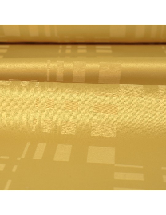 Tissu nappe 100 % polyester anti-taches 180 cm jaune