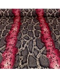 Tissu jersey imprimé léopard serpent gris Tissu jersey imprimé léopard serpent gris