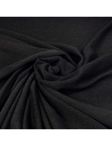 Tissu jersey maille noir