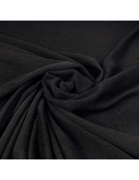 Tissu jersey maille noir