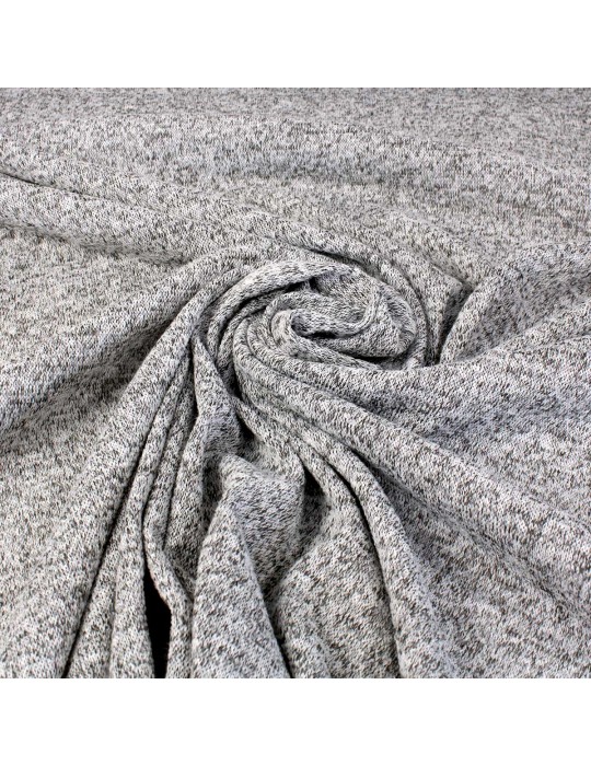 Tissu jersey maille gris