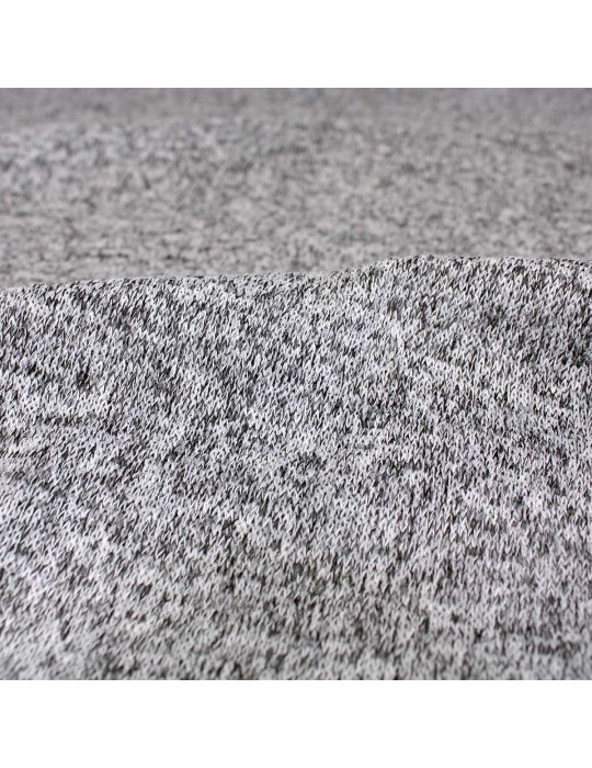 Tissu jersey maille gris