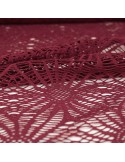 Tissu dentelle soleil rouge