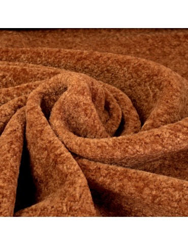 Tissu fourrure synthétique marron