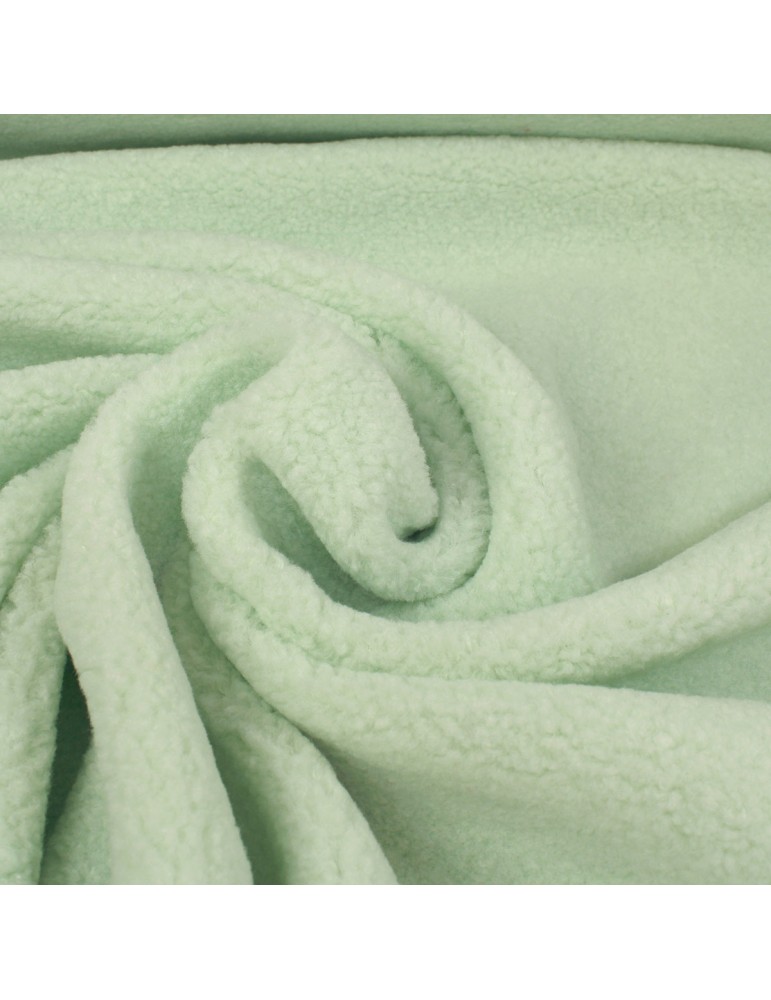 Tissu fourrure synthétique vert