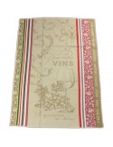 Torchon jacquard coton beige