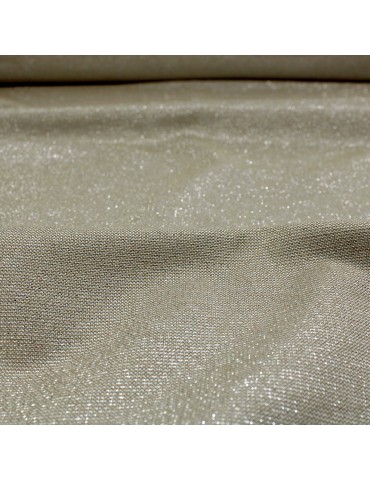 Tissu coton/polyester lurex argenté