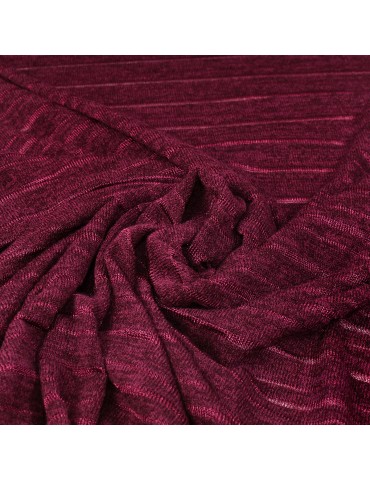 Tissu jersey maille ajouré rouge