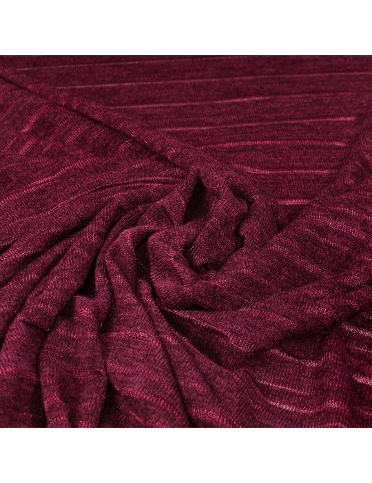 Tissu jersey maille ajouré rouge