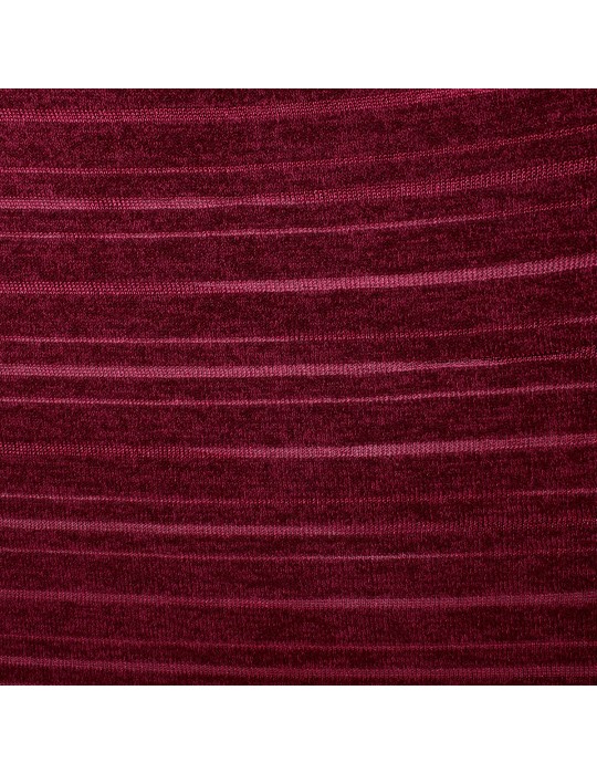 Tissu jersey maille ajouré rouge