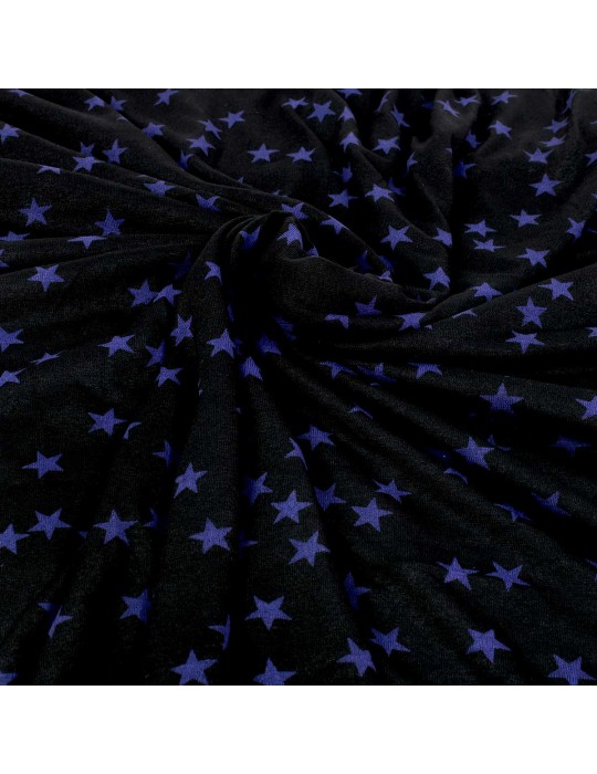 Coupon habillement 300 x 140 cm étoiles noir/violet