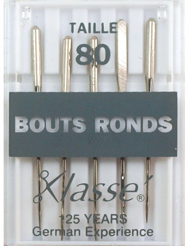 Aiguilles machines bouts ronds 80/12