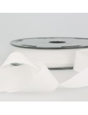 Serge coton 20 mm blanc