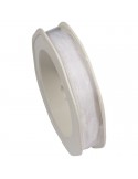 Ruban voile 25 mm blanc Ruban voile 25 mm blanc